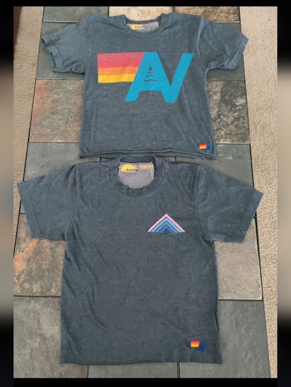2 Aviator Nation Boyfriend Tee size XS